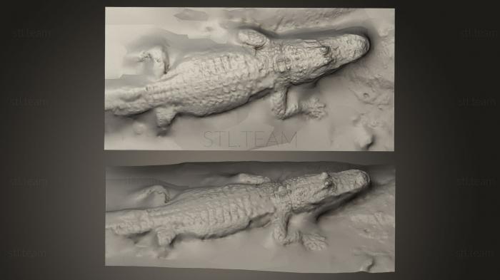 Статуэтки животных Albino alligator